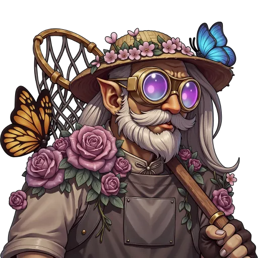 Buzz key art — Lepidopterist skin