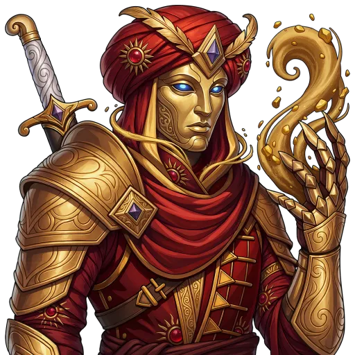 Zahir key art — Gilded skin