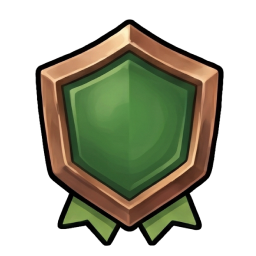 Green shield badge — first time-played tier