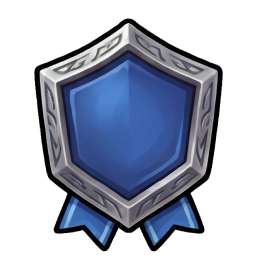Silver-blue shield badge — second time-played tier